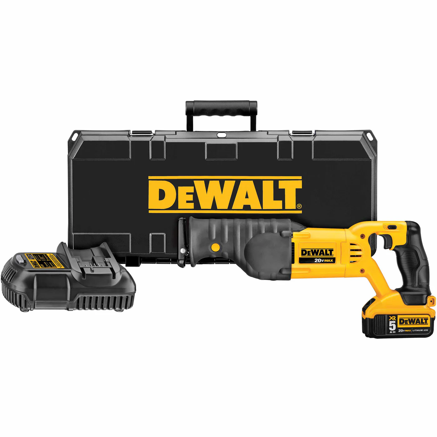 DeWalt DCS380P1 20V MAX Lithium Ion Reciprocating Saw Blade Kit with 5.0 Ah Battery - Moutools