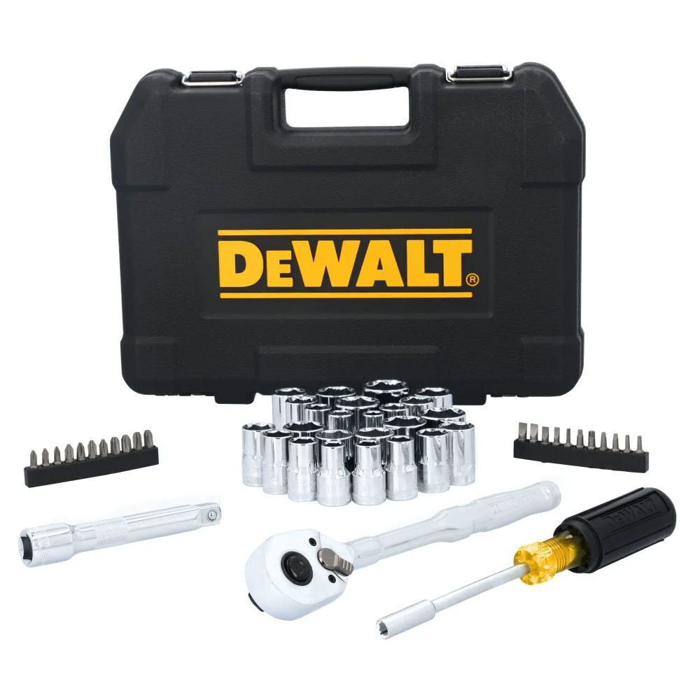 DeWalt DWMT45405 TOUGHSERIES 49-Piece 1/2 in. Drive Mechanics Tool Set - Moutools