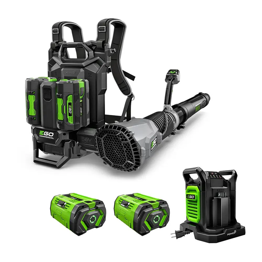EGO LBPX8006-2 800CFM Peak Power Backpack Blower Kit (2*10Ah battery, CH2800D charger, 1*Nozzle) - Moutools