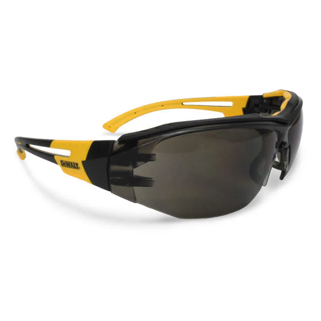 Dewalt DPG108-2D Renovator Premium Safety Eyewear, Black Frame, Smoke Lens - Moutools