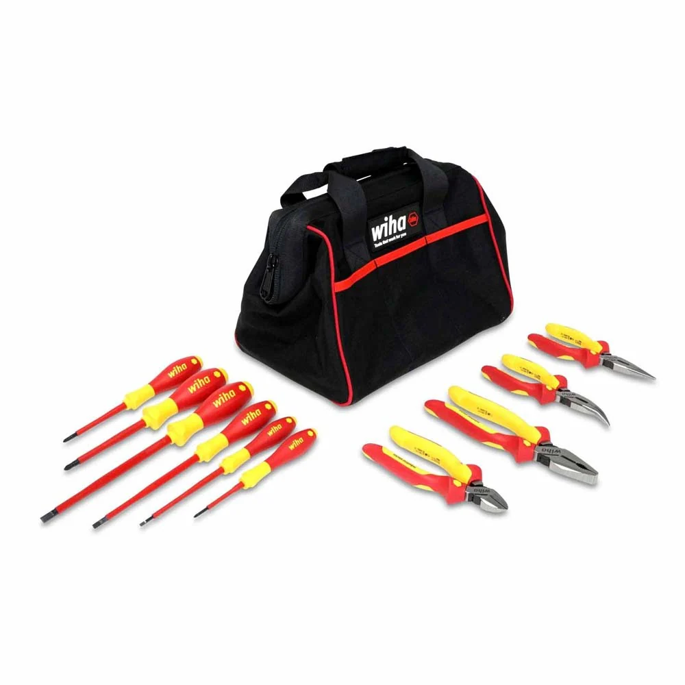 Wiha 32892 10 Piece Insulated Pliers-Cutters and Screwdriver Set - Moutools