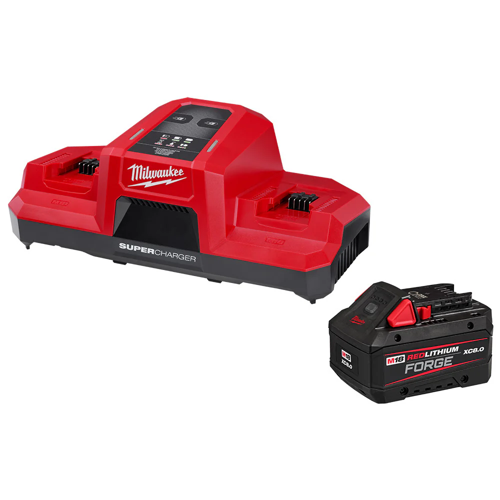 Milwaukee 48-59-1881SC M18 FORGE 8.0 AND DBSC KIT with M18 18V Lithium-Ion REDLITHIUM FORGE XC 8.0 Ah Battery Pack - Moutools