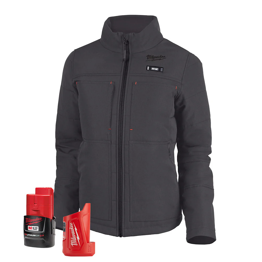 Milwaukee 234G-21 M12 Women's Heated AXIS Jacket Kit Gray - Moutools
