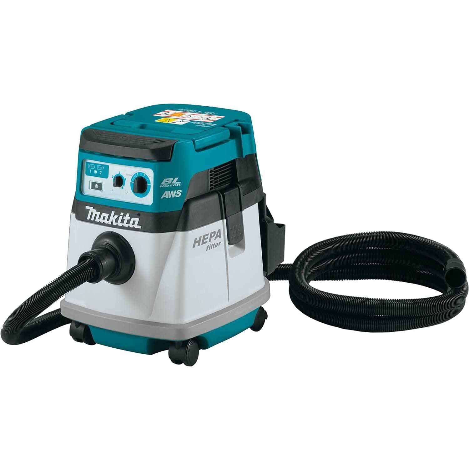 Makita XCV25ZUX 36V (18V X2) LXT Dry Dust Extractor/Vacuum, AWS®, Tool Only - Moutools