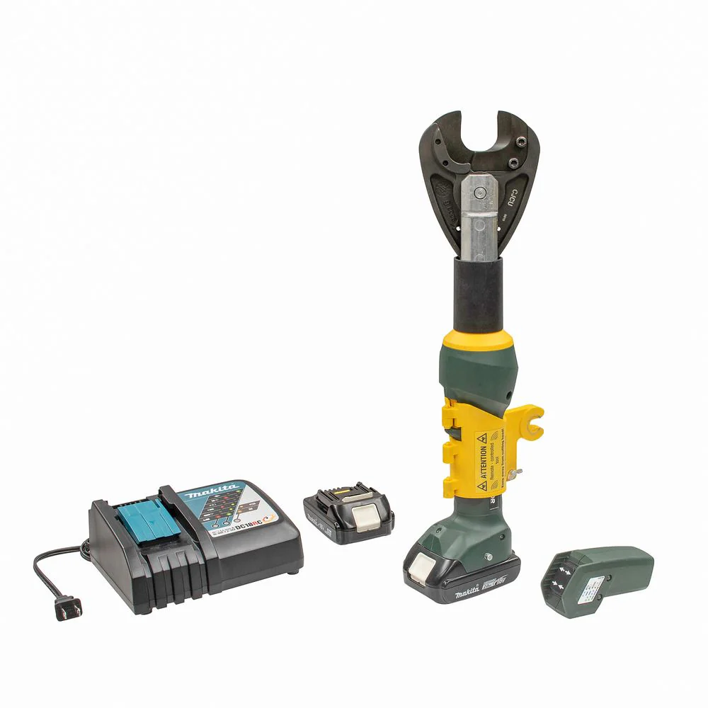 Greenlee EK425LXR11CUAL EK425LXR 6 Ton, Soft Metal Remote Cutter, 2.0Ah Battery, 120V Charger - Moutools