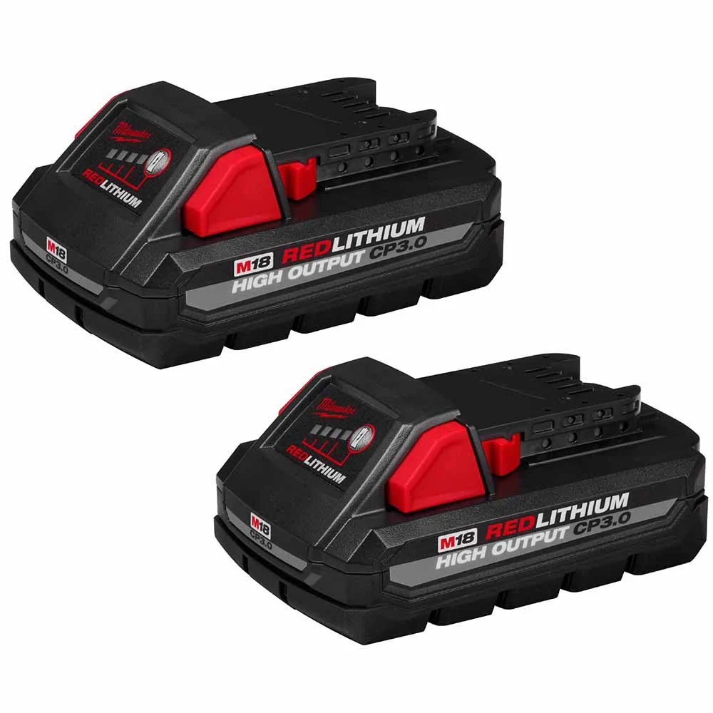Milwaukee 48-11-1837 M18 REDLITHIUM HIGH OUTPUT CP3.0 Battery 2-Pack - Moutools