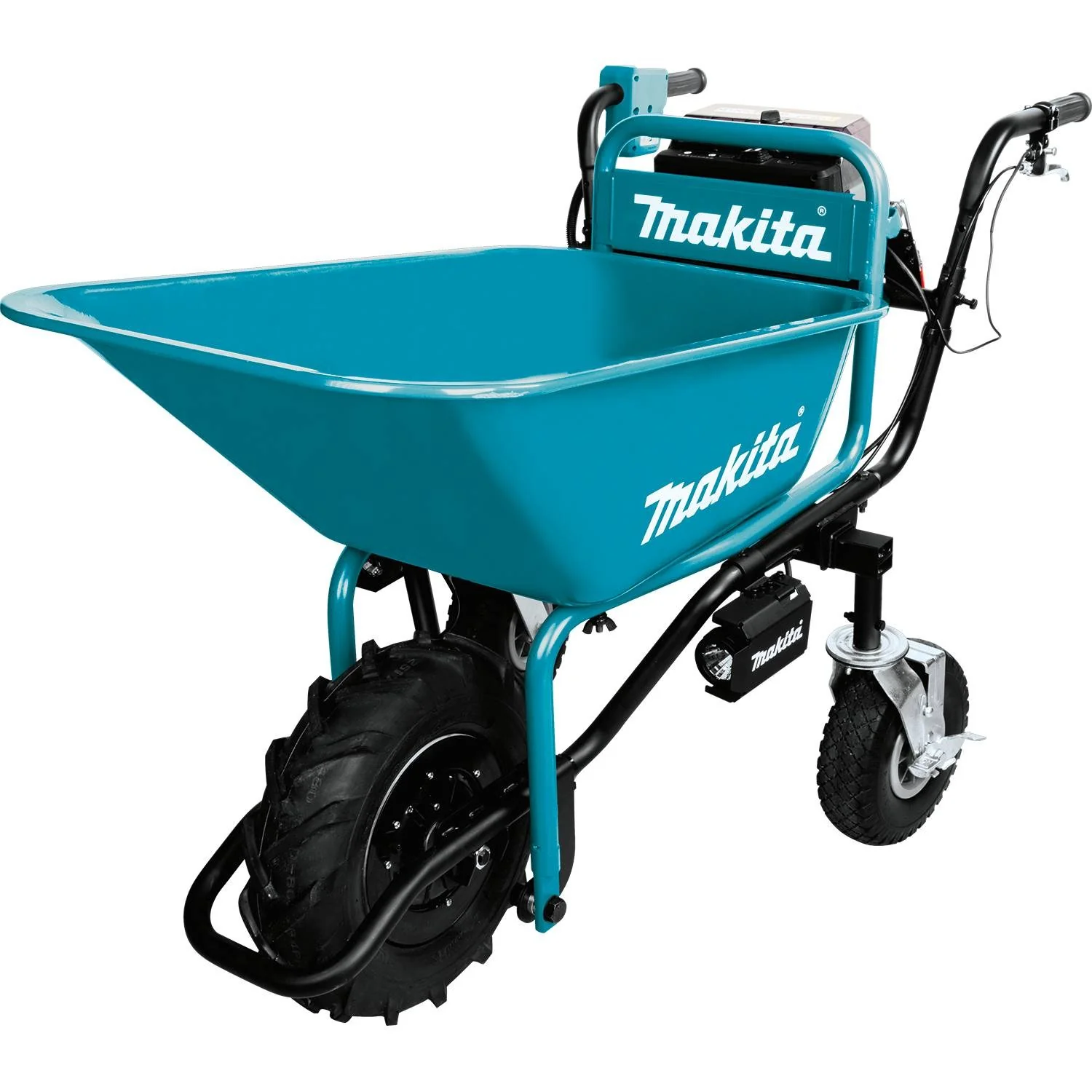 Makita XUC01X1 18V X2 LXT Brushless Cordless Power-Assisted Wheelbarrow - Moutools