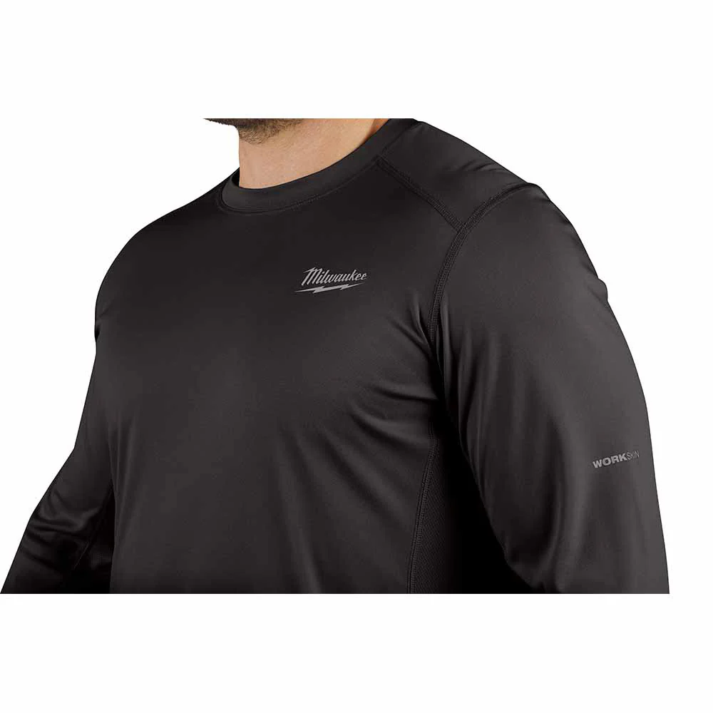 Milwaukee 415B WORKSKIN Lightweight Performance Shirt - Long Sleeve - Black - Moutools
