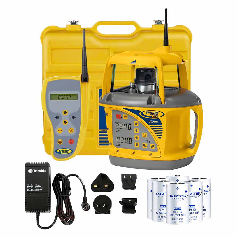 Spectra GL722-BCR Dual Grade Laser Radio with RC703 - Moutools