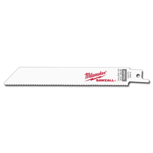 Milwaukee 48-00-8182 Super Sawzall Blade 14 Teeth per Inch 6-Inch Length, 25 Pack - Moutools