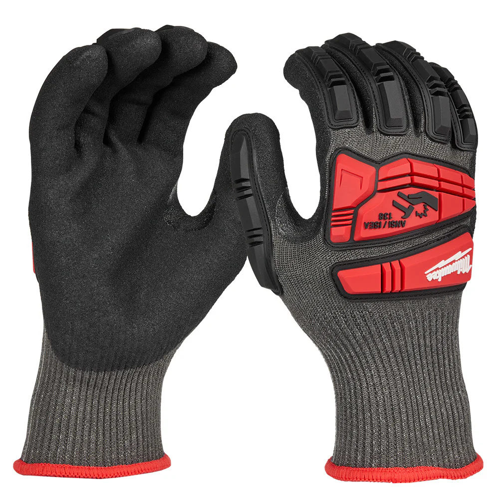 Milwaukee 48-73-8151 Impact Cut 5 Nitrile Dip Glove - M - Moutools