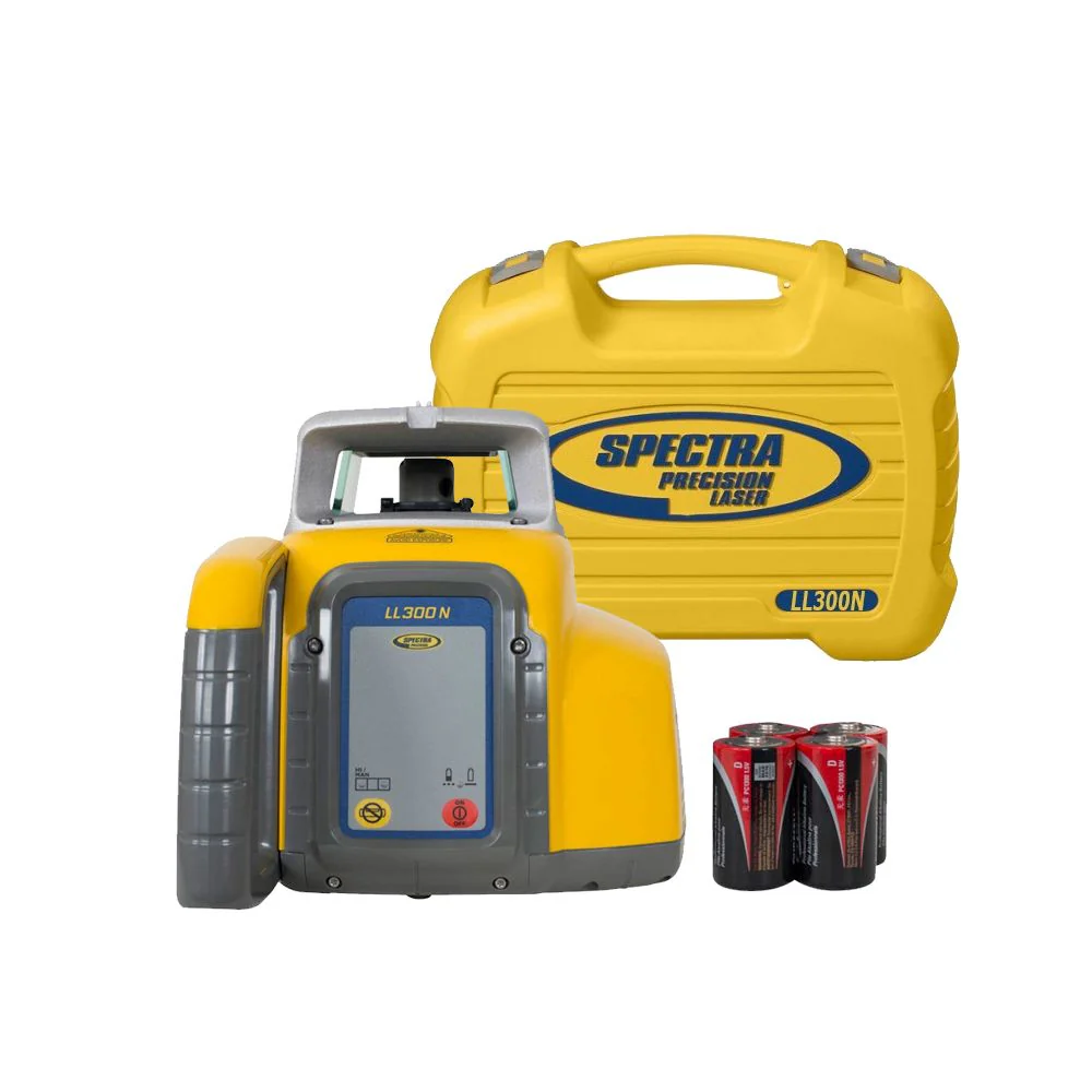 Spectra LL300N-BCA Auto Self-Leveling Laser Level with Alkaline Batteries - Moutools