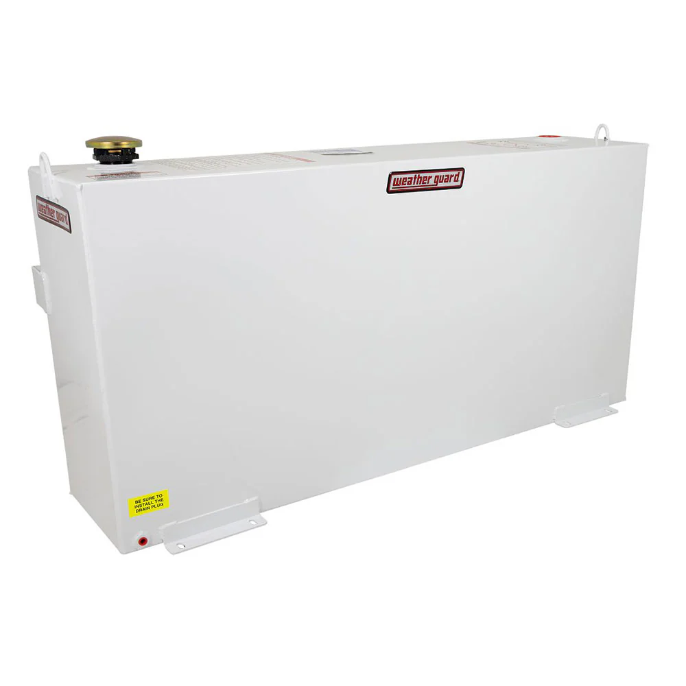 WeatherGuard 359-3-01 50-Gallon White Steel Fuel Transfer Tank, Column - Moutools