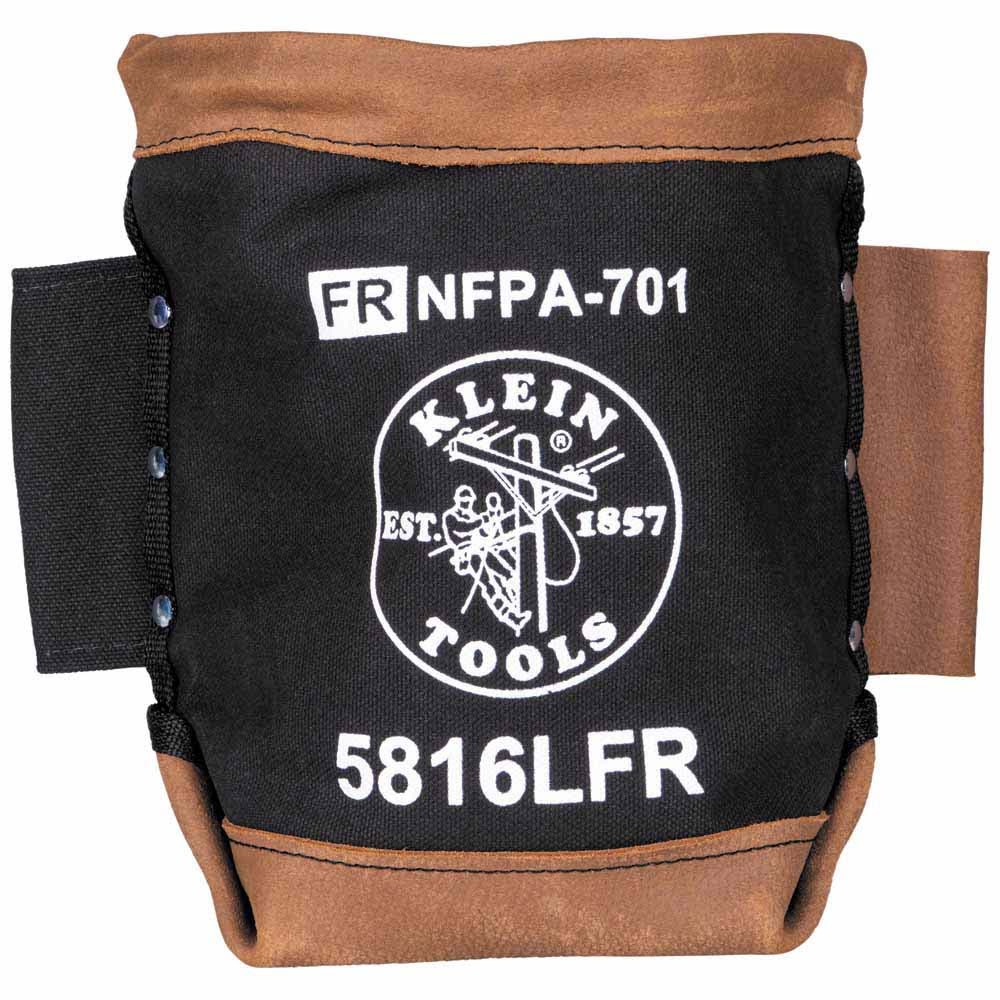 Klein Tools 5816LFR Bolt Bag, Flame-Resistant Canvas and Leather - Moutools