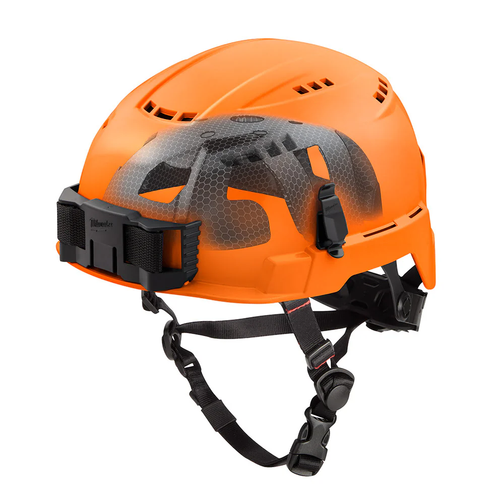 Milwaukee 48-73-1362 BOLT Orange Vented Safety Helmet with IMPACT ARMOR Liner (USA) - Type 2, Class C - Moutools