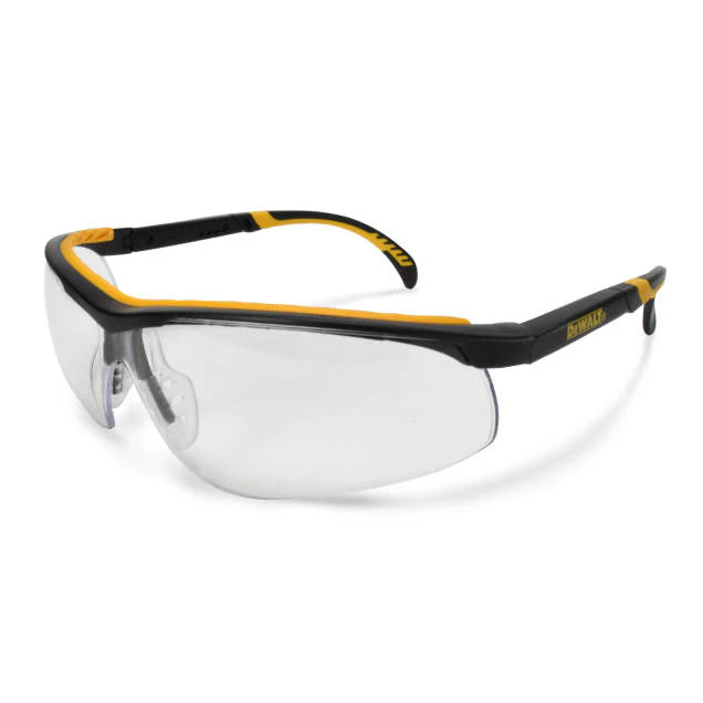 Dewalt DPG55-1D DC Safety Glasses, Black Frame, Clear Lens - Moutools