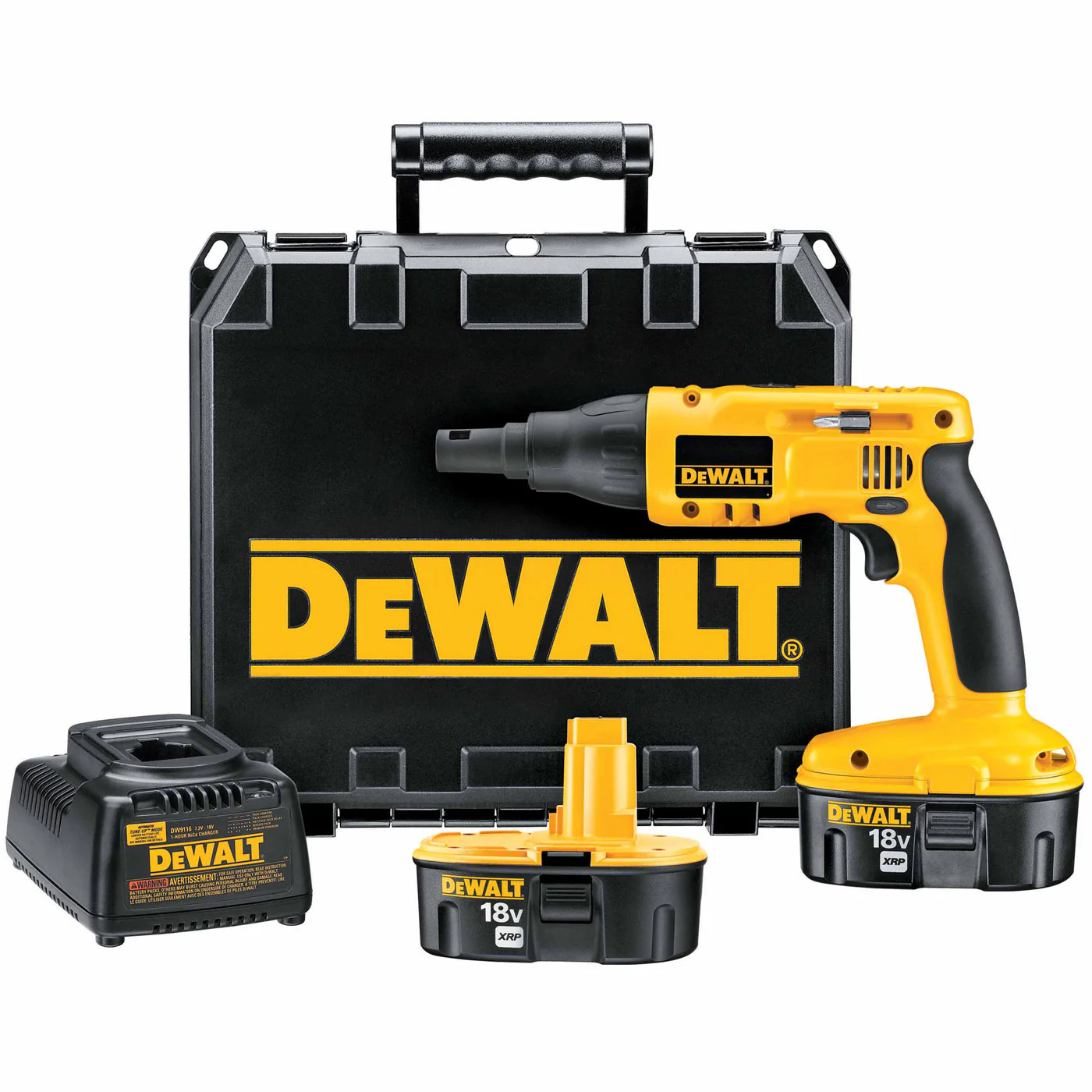 DeWalt DC520KA Heavy-Duty 18V Cordless Drywall / Deck Screwdriver Kit - Moutools