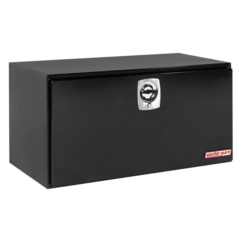 WeatherGuard 550-5-02 Gloss Black Steel Underbed Box, Jumbo, 16.2 Cu. Ft. - Moutools
