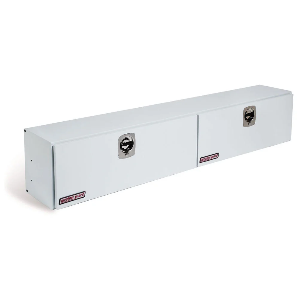 WeatherGuard 296-3-02 White Steel Hi-Side Box, 11.8 Cu. Ft. - Moutools