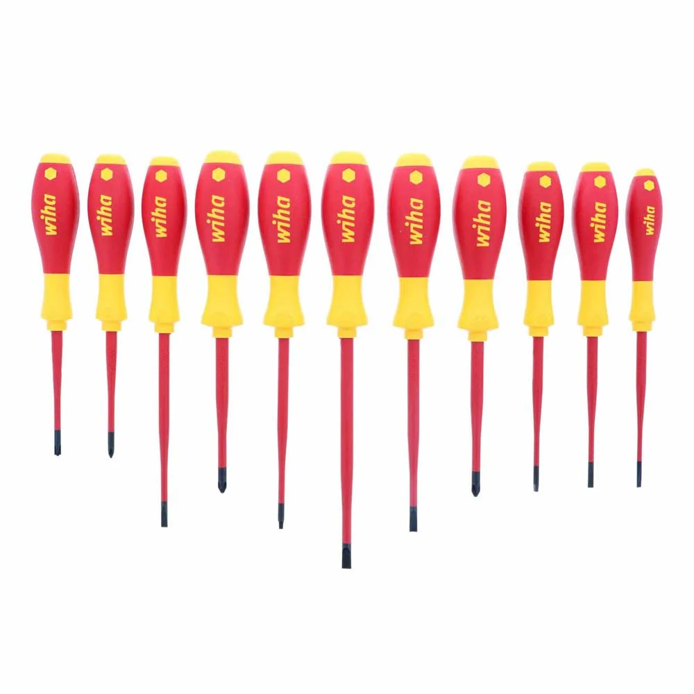 Wiha 32198 11 Piece Insulated SlimLine Screwdriver Set - Moutools