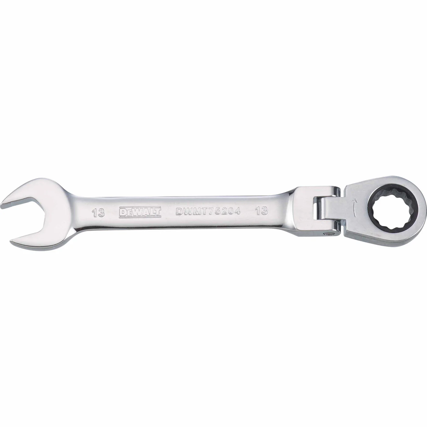 Dewalt DWMT75204OSP Mechanics Flat Head Ratcheting Combination Wrench 13 MM - Moutools