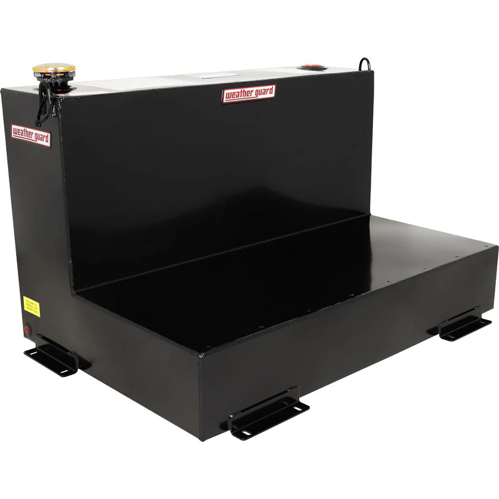 WeatherGuard 352-5-01 75-Gallon Black Steel Fuel Transfer Tank, L-Shape - Moutools