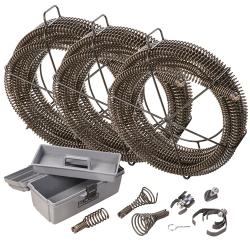 RIDGID 48457 C-14 Heavy-Duty Carrier Cable Sectional Machine Accessory Kit - Moutools