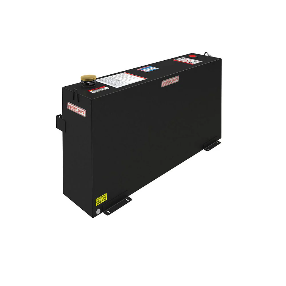 WeatherGuard 359-5-01 50-Gallon Black Steel Fuel Transfer Tank, Column - Moutools