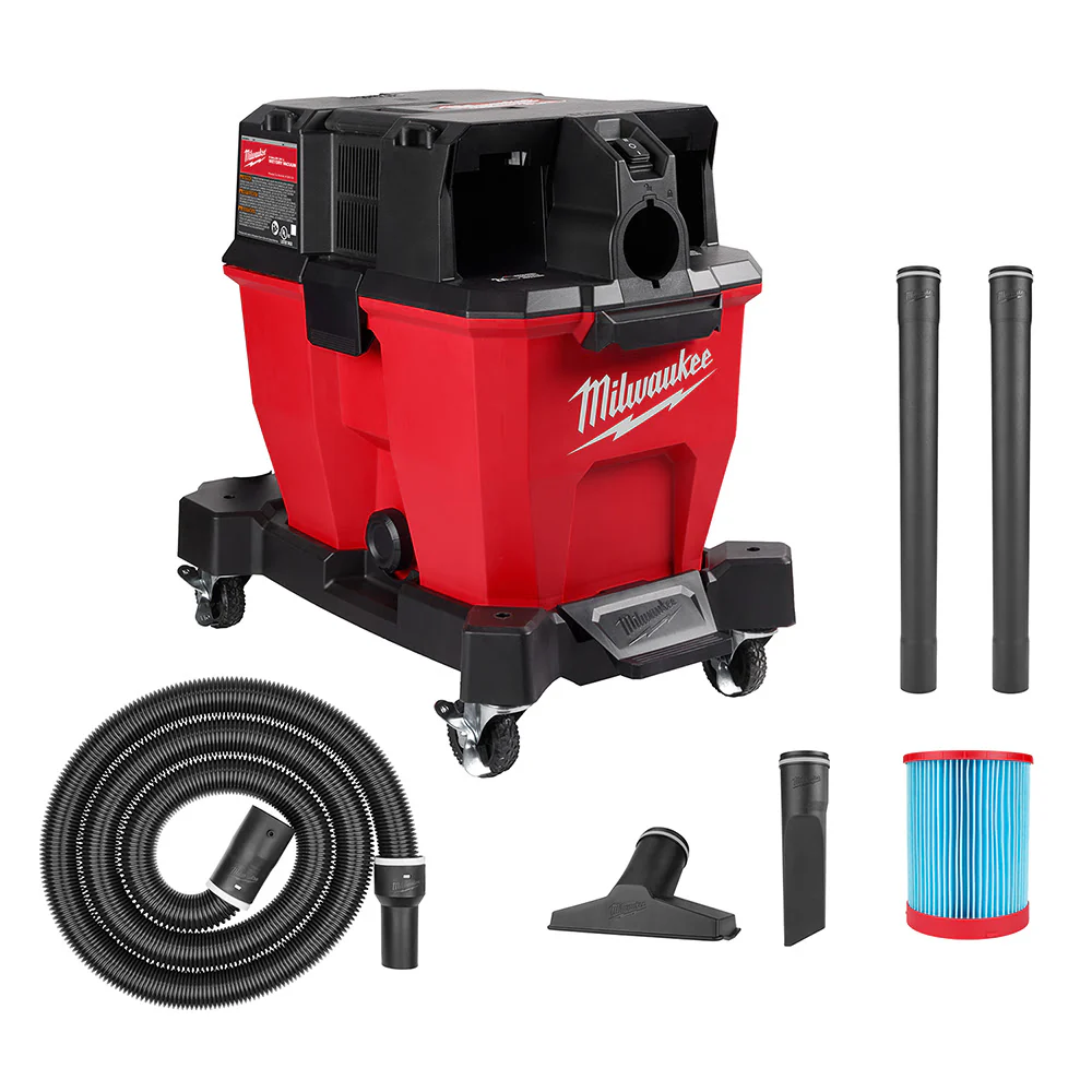 Milwaukee 0920-20 M18 FUEL 9 Gallon Dual-Battery Wet/Dry Vacuum, Bare Tool - Moutools