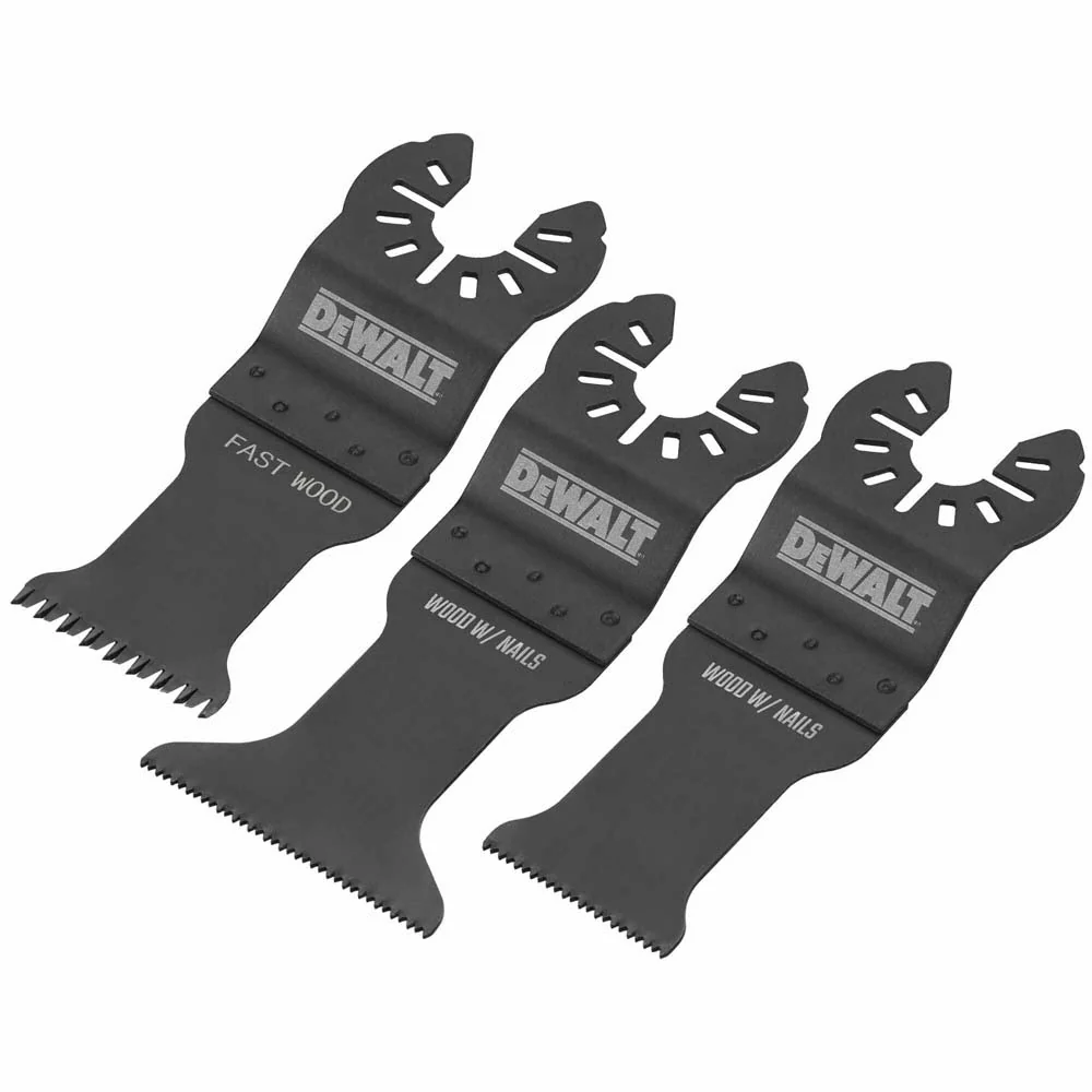 DEWALT DWA4252 1-1/4 In Carbide Oscillating Tool Blade For General Purpose Cutting (3 Pack) - Moutools