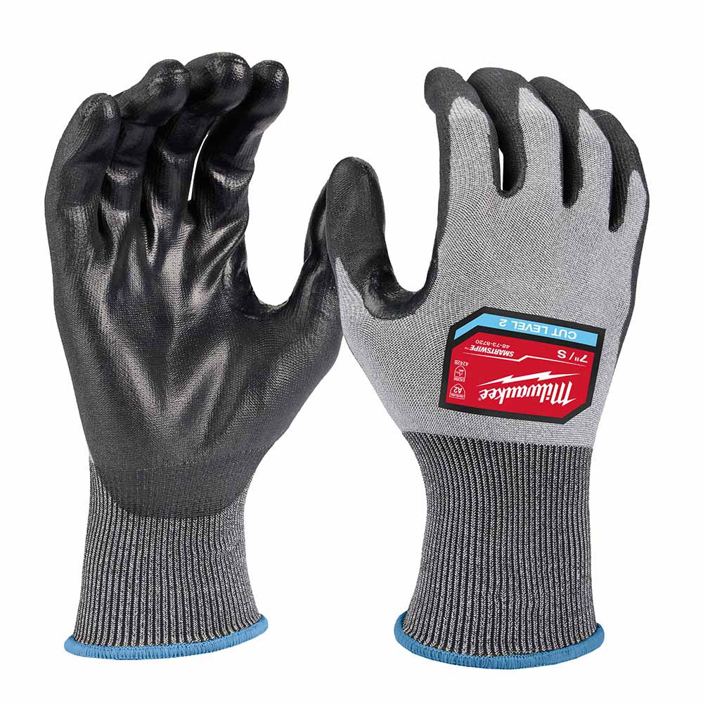 Milwaukee 48-73-8720B High Dexterity A2 Polyurethane Dipped Gloves - Small - Moutools