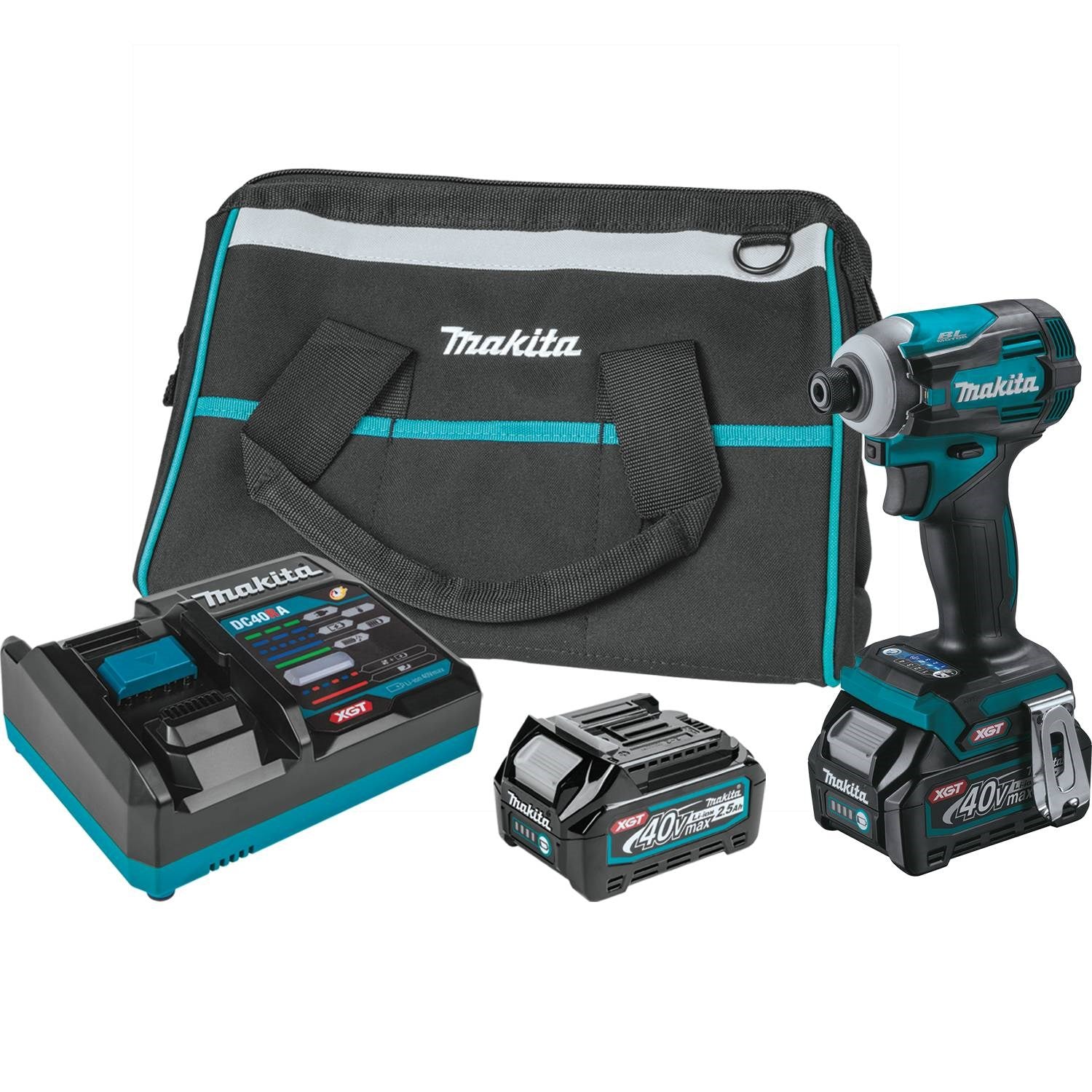 Makita GDT01D 40V max XGT® 4-Speed Impact Driver Kit (2.5Ah) - Moutools