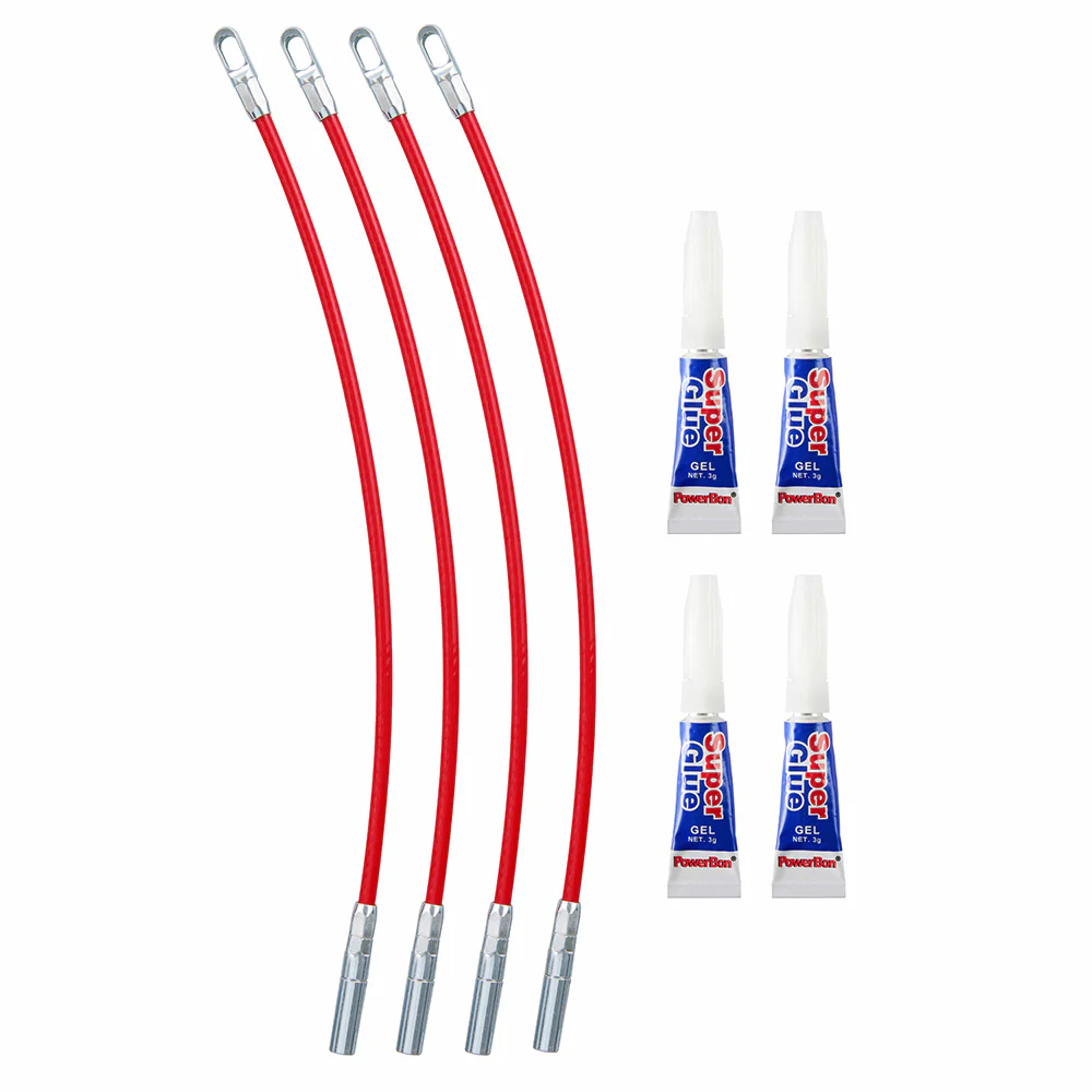 Milwaukee 48-22-4191 4PK Polyester Fish Tape Replacement Flexible Metal Leader - Moutools
