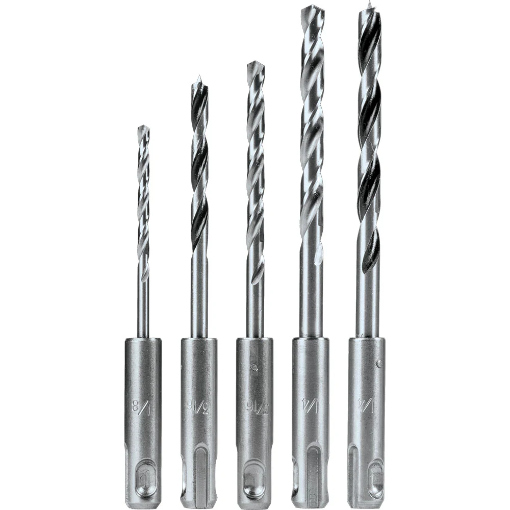 Makita B-59243 5 Pc. Assorted SDS-PLUS Drill Bit Set, Metal, Wood - Moutools