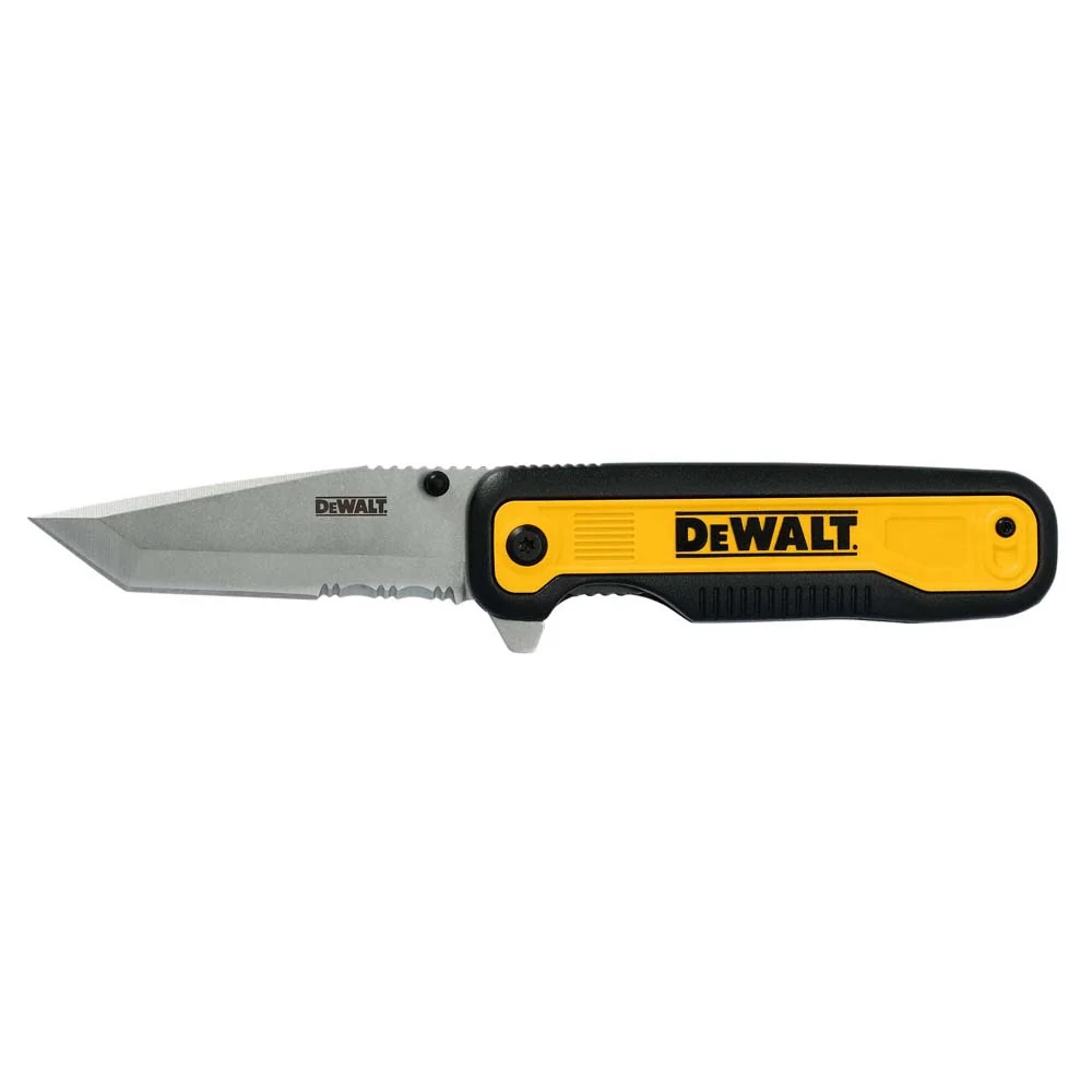 DeWalt DWHT10994 Tanto Stainless Steel and Beveled Edge Blade Pocket Knife - Moutools