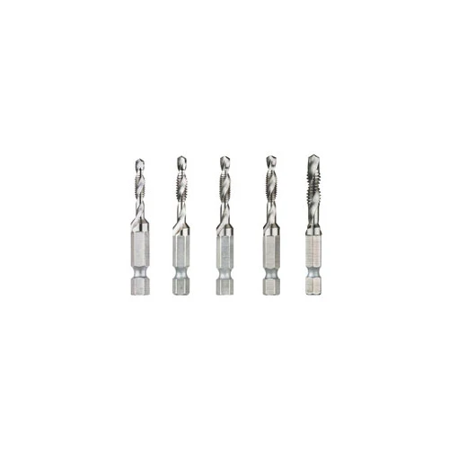 DeWalt DWADT5SET 5-Pcs Impact Ready Tap and Drill Bit Set - Moutools