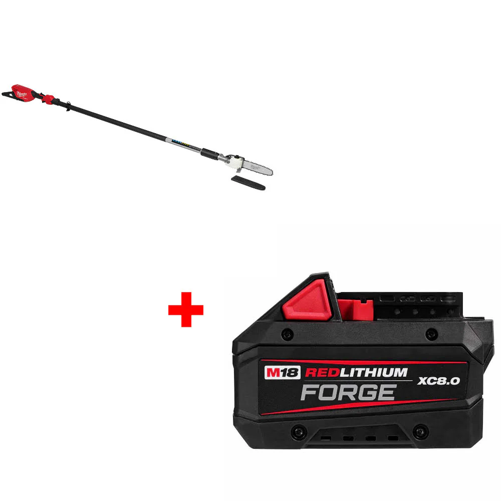 Milwaukee 3013-20 M18 FUEL Pole Saw W/ FREE 48-11-1881 M18 Battery Pack - Moutools