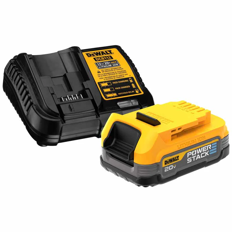 DeWalt DCBP034C 20V MAX Starter Kit with Powerstack Compact Battery and Charger - Moutools
