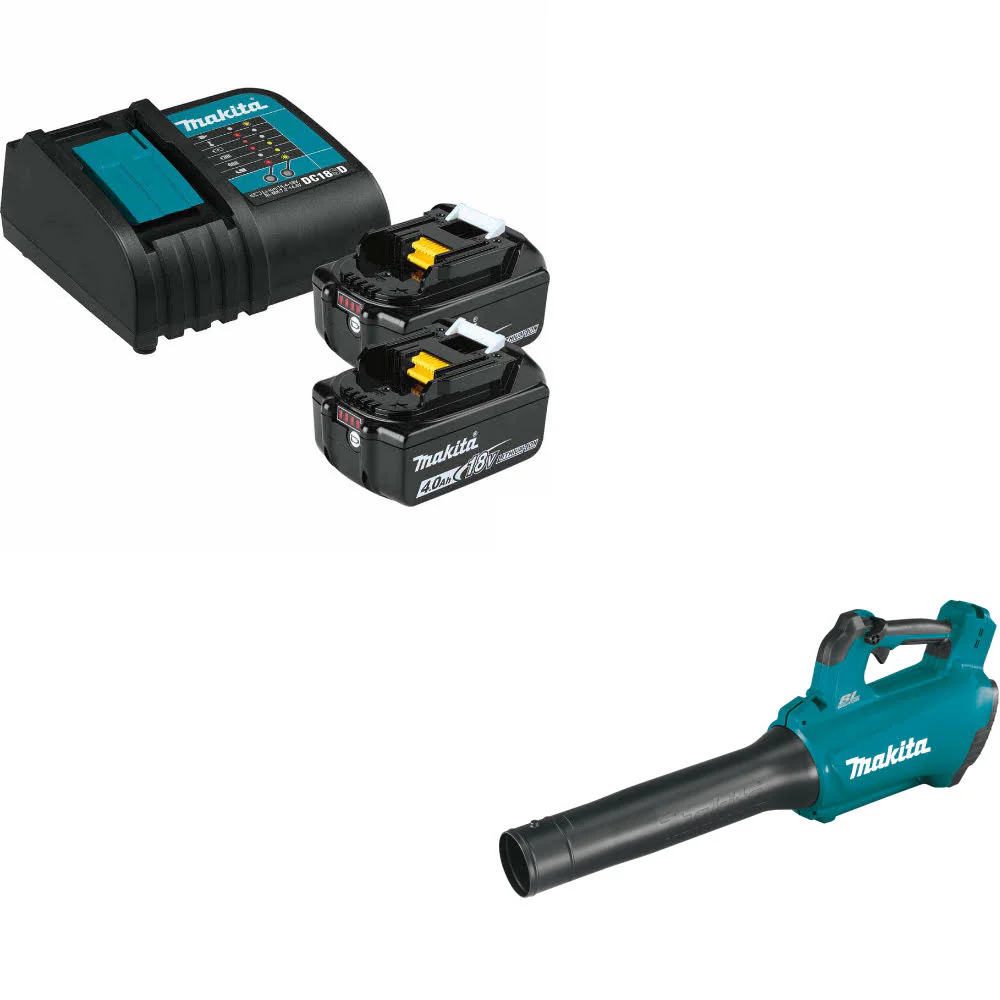 Makita BL1840BSC2 18V LXT Li-Ion Starter Pack W/ FREE XBU03Z 18V LXT Blower-Bare - Moutools