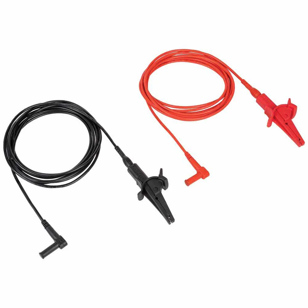 Klein 69367 Heavy-Duty Alligator Clip Test Leads, 10' - Moutools