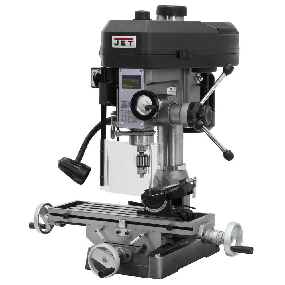 Jet JT9-350017 JMD-15 Mill/Drill With R-8 Taper 115/230V 1PH - Moutools