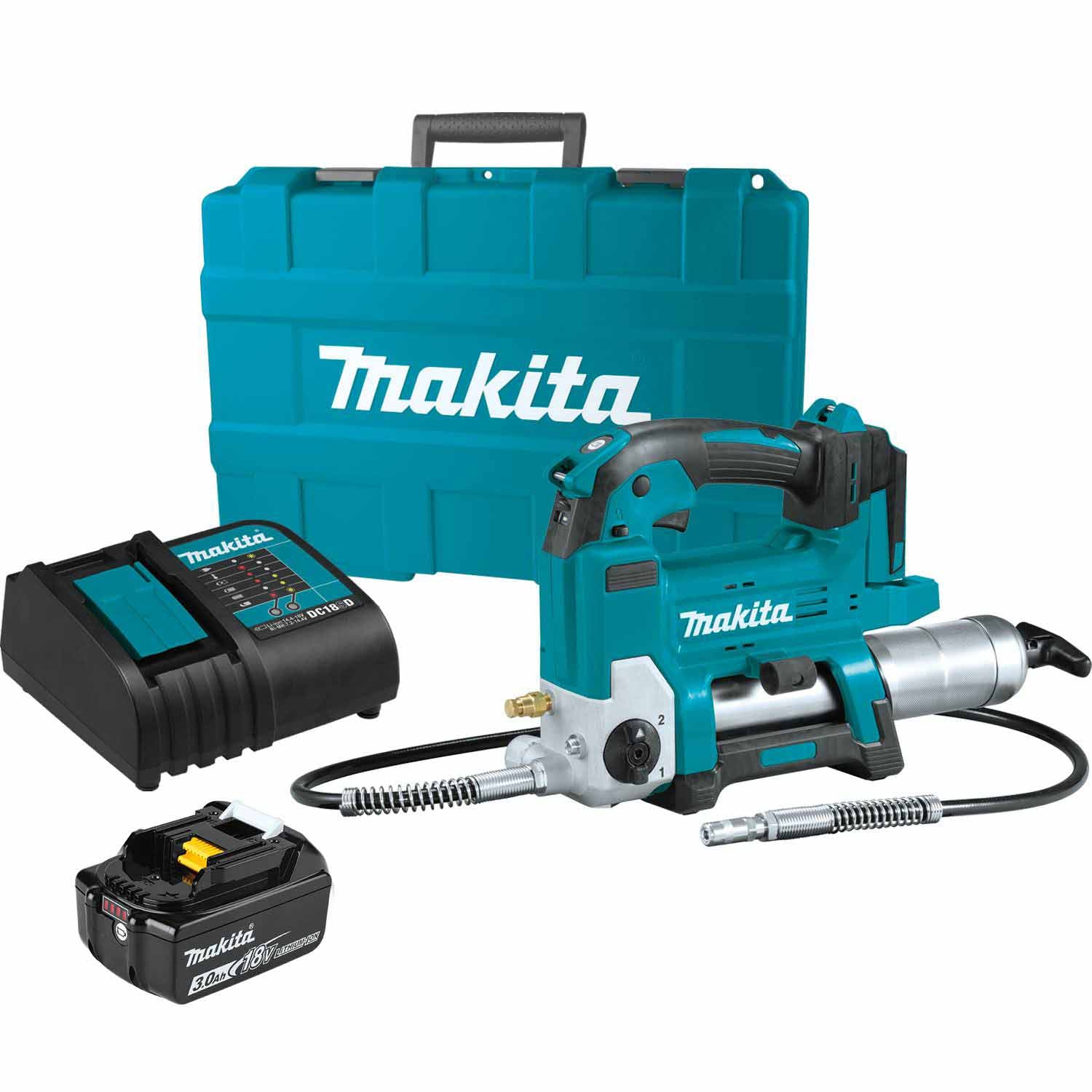Makita XPG01S1 18V LXT® Lithium-Ion Cordless Grease Gun Kit (3.0Ah) - Moutools