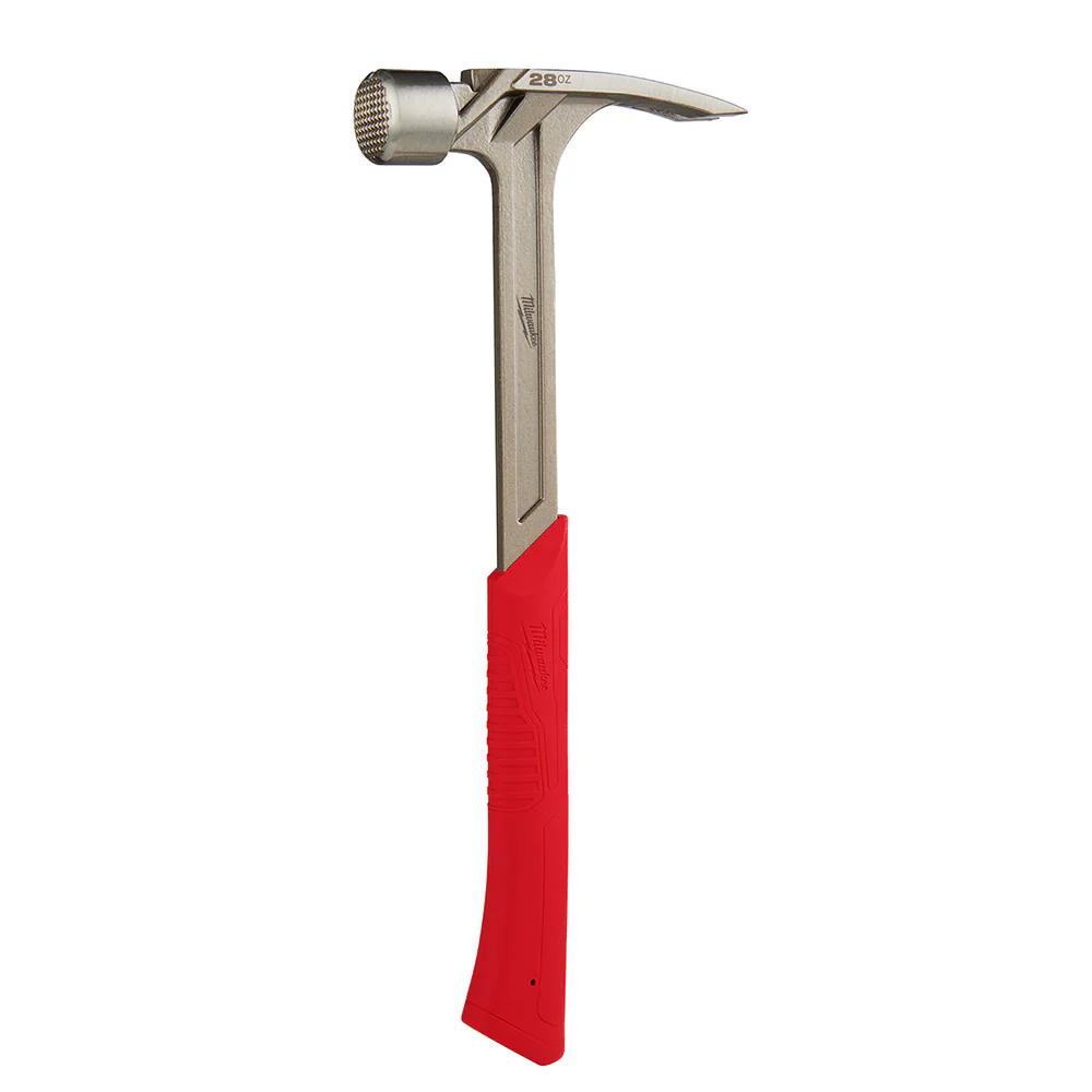 Milwaukee 48-22-9029 28oz Milled Face Framing Hammer - Moutools