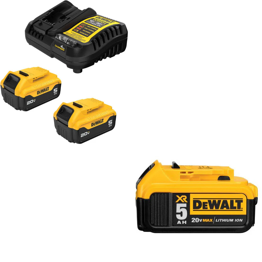 DeWalt DCB205-2C 20V MAX XR Starter Kit W/ FREE DCB205 20V MAX XR Battery Pack - Moutools
