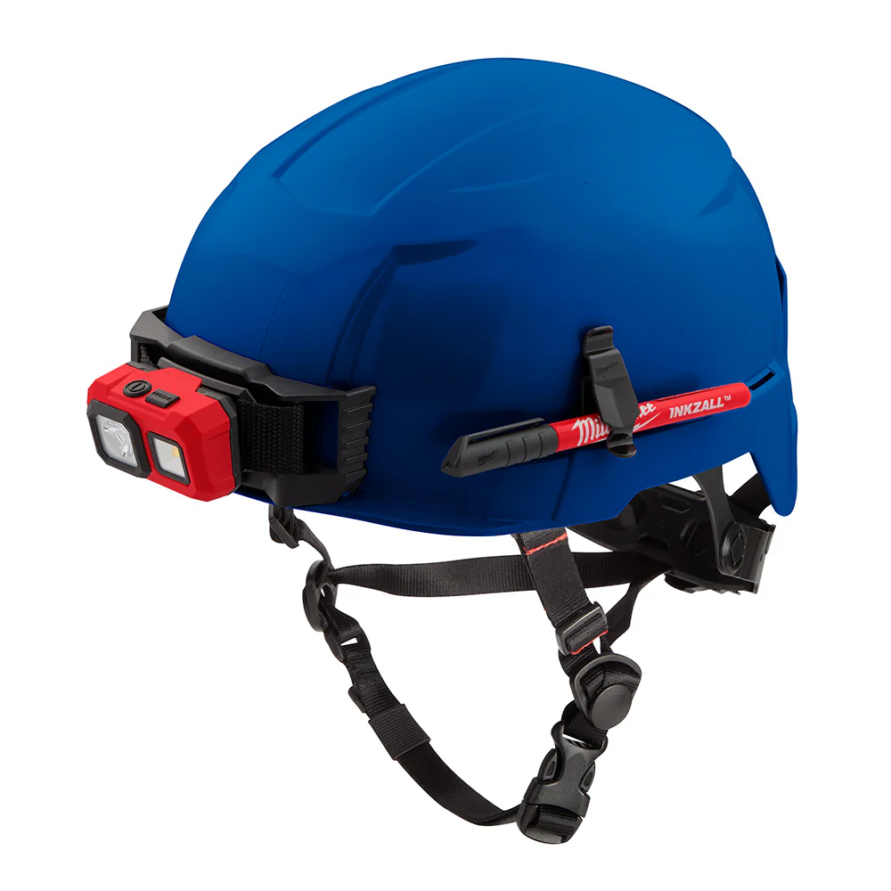 Milwaukee 48-73-1305 BOLT Blue Safety Helmet (USA) - Type 2, Class E, Non-Vented - Moutools