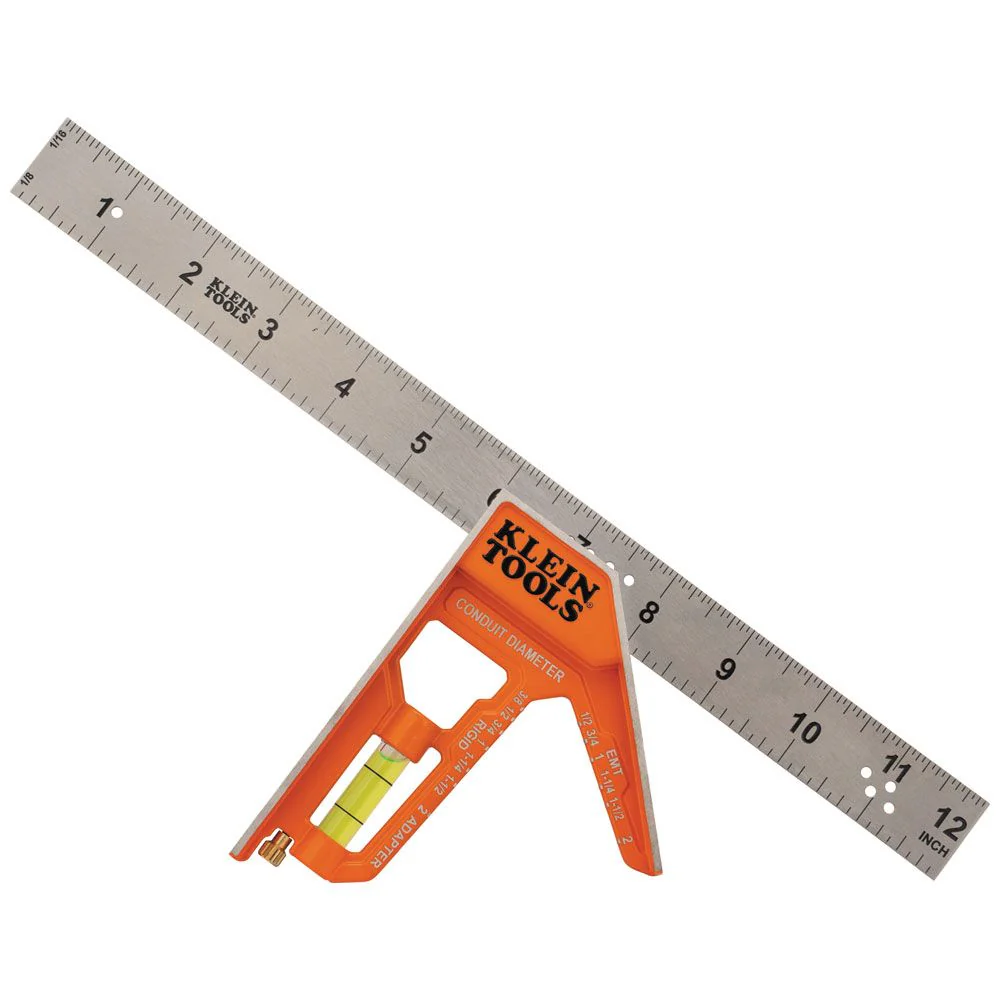 Klein 935CSEL Electrician's Combination Square, 12-Inch - Moutools