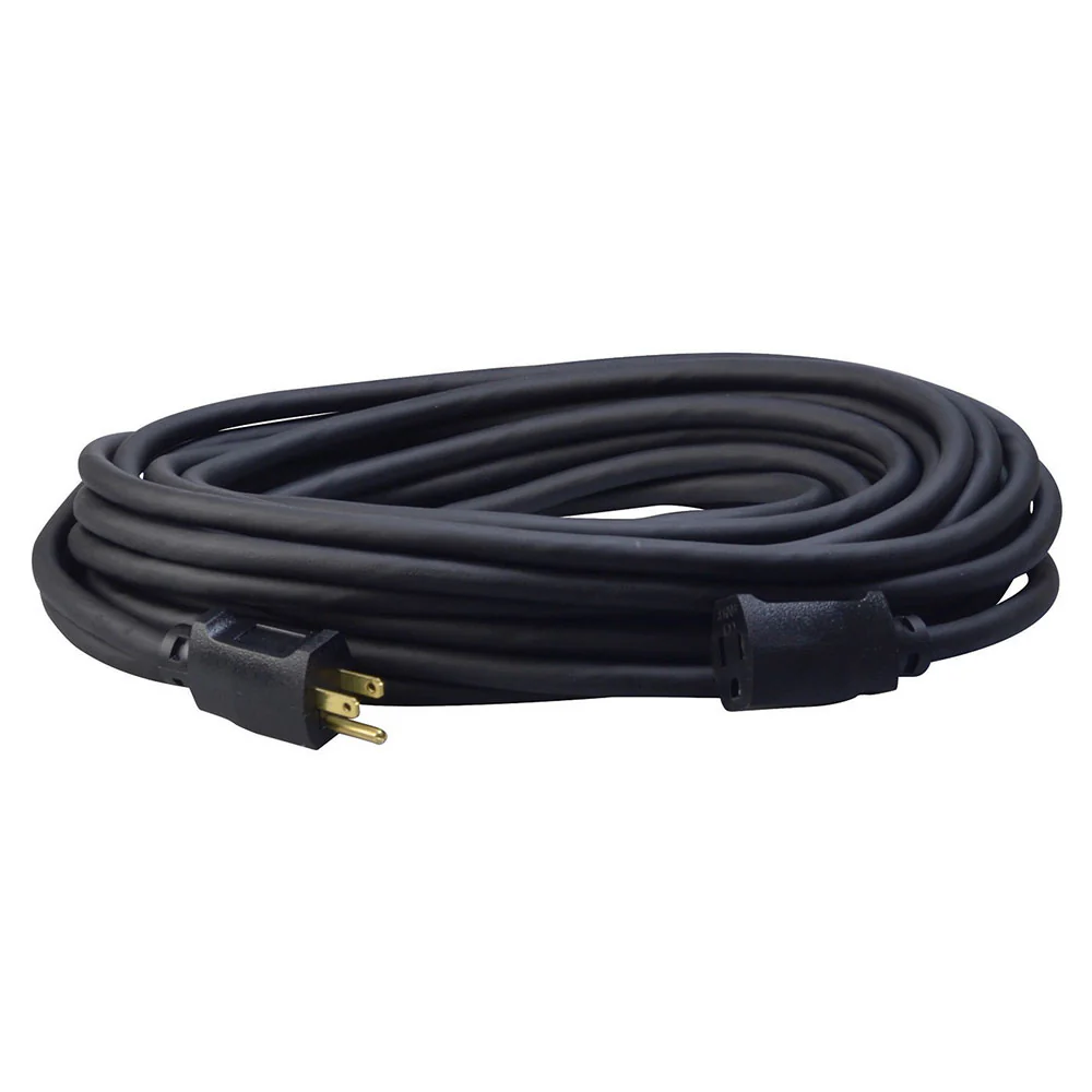 Southwire 1628SW0008 12/3 50' SJEOOW Black Exension Cord with Black End - Moutools