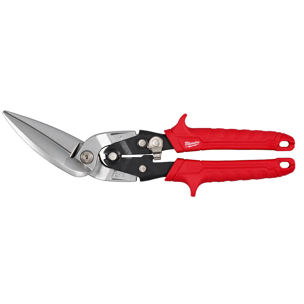 Milwaukee 48-22-4568 Left Offset Long Cut Aviation Snips - Moutools