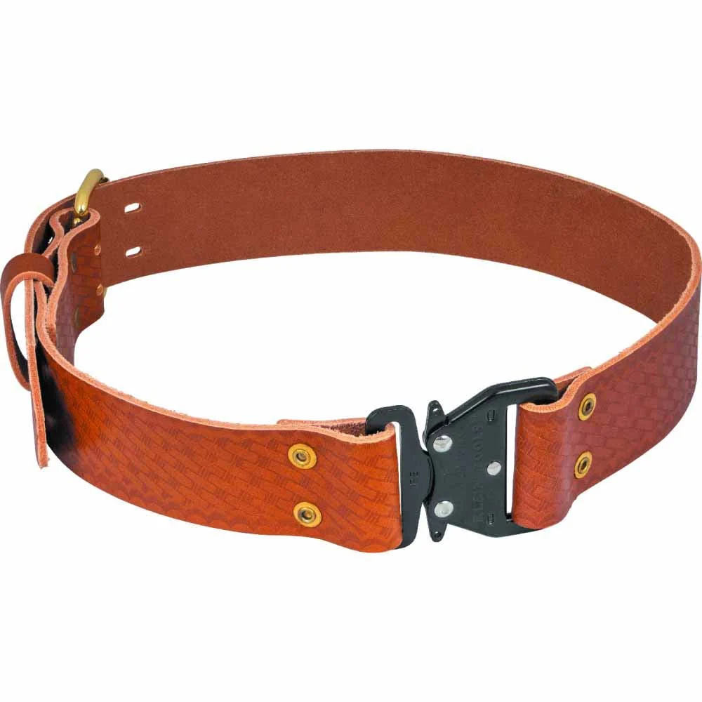 Klein Tools 5826XL Quick Release Leather Belt, Extra Large - Moutools