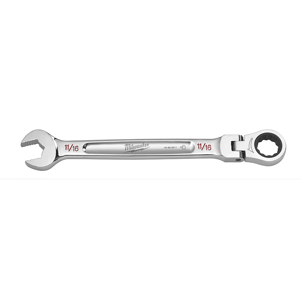 Milwaukee 45-96-9817 11/16in. Flex Head Combination Wrench - Moutools